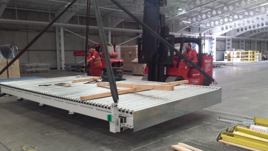 moving a large roller bank