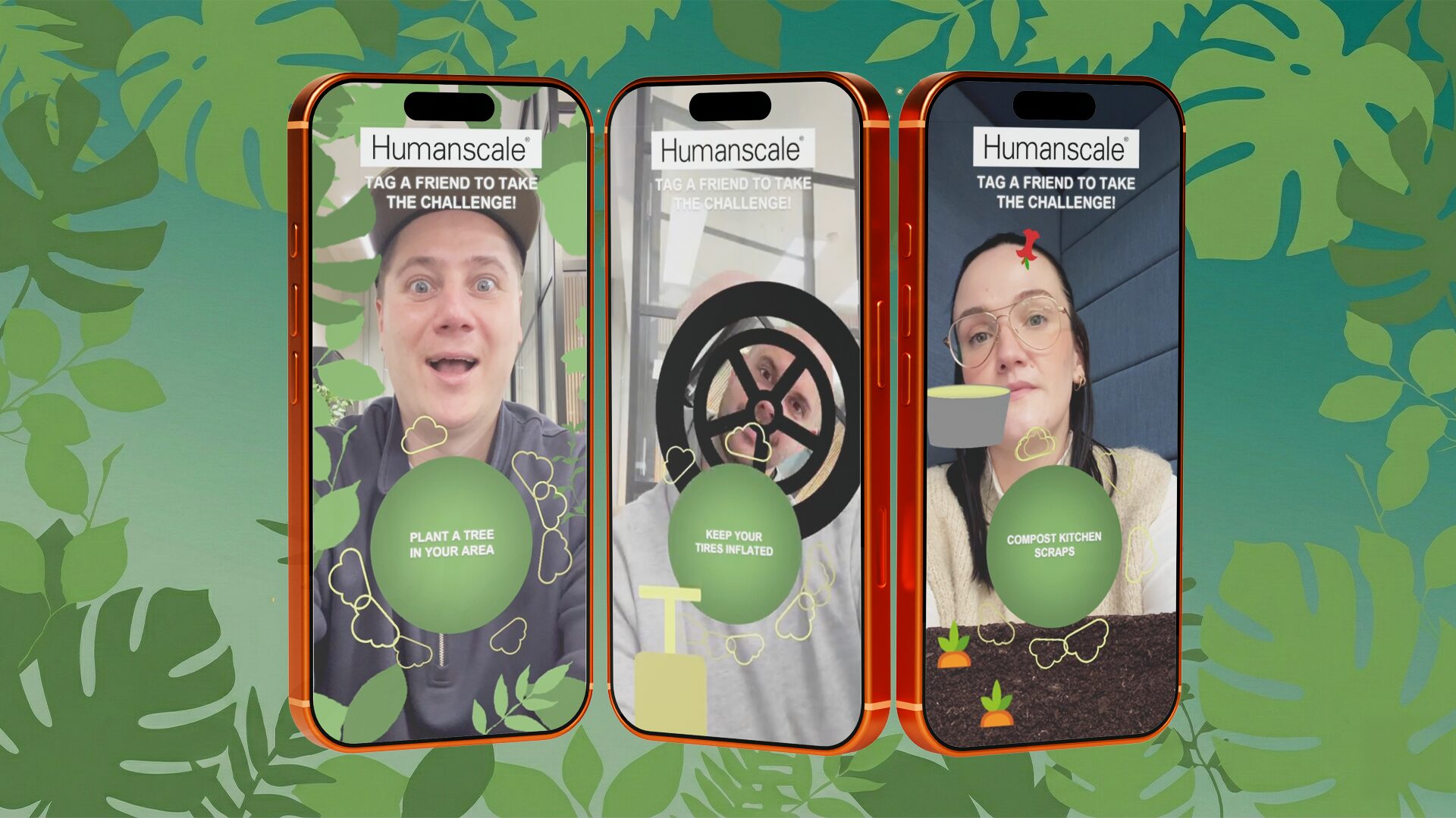 Humanscale World Earth Day AR campaign