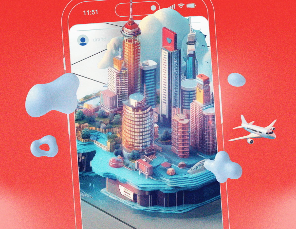 AR city experience for user generated content