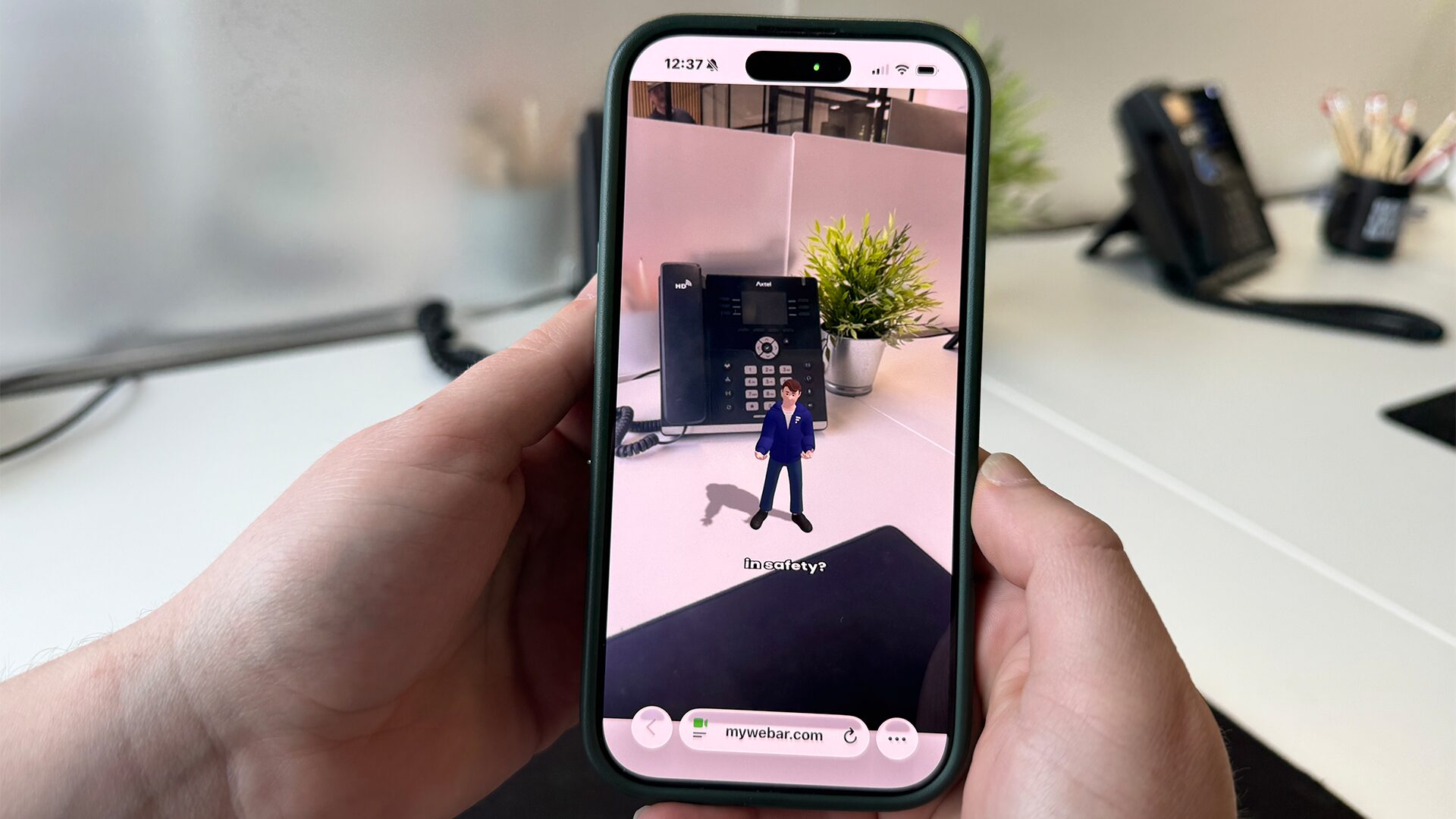 Smyle internal WebAR avatar campaign