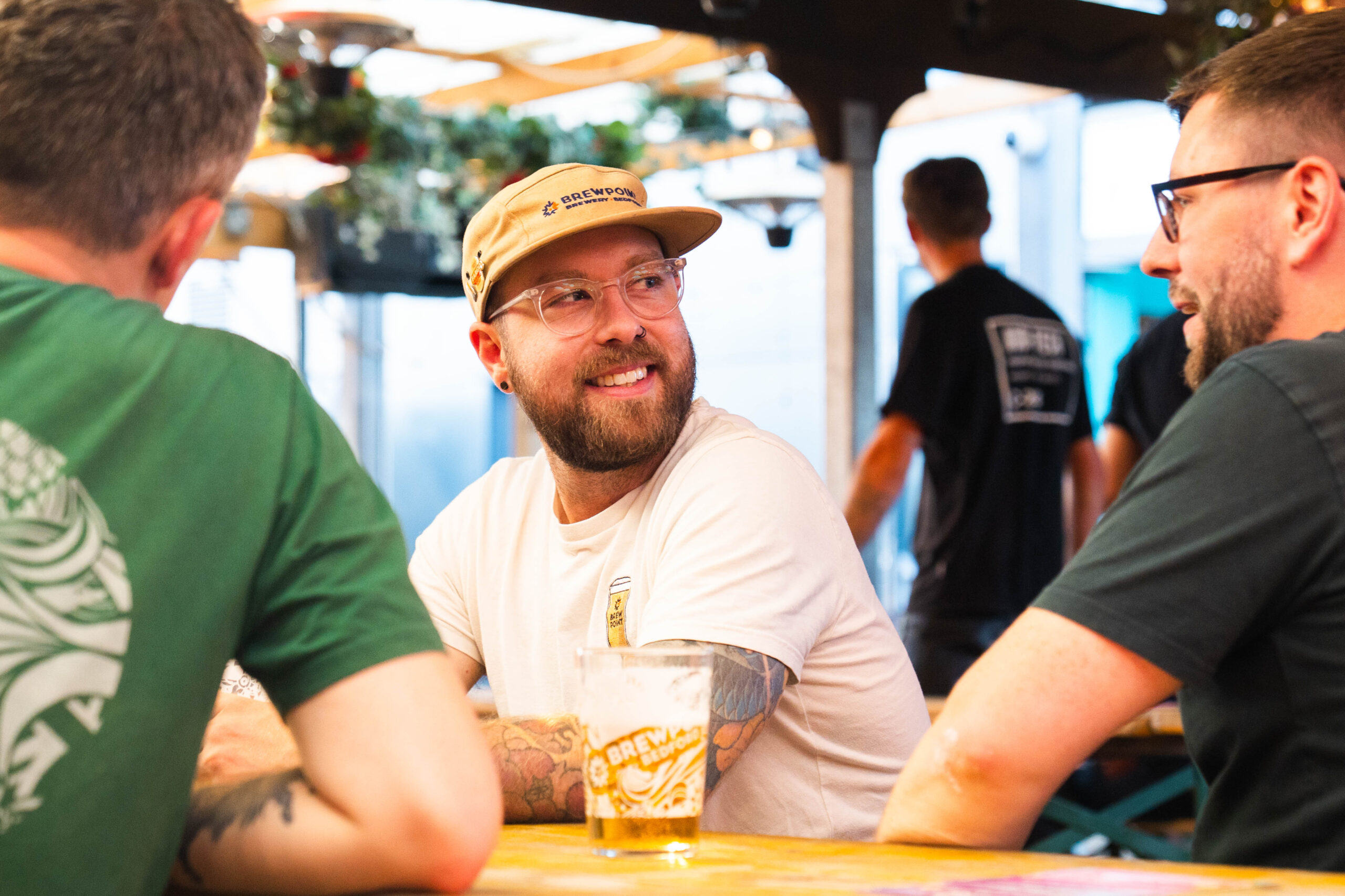 Guest at the Bass Drop launch event at Brewpoint