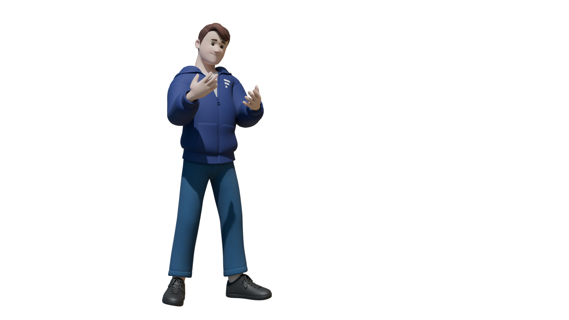 Rendered Smyle guide character