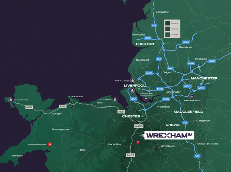 Regional location map